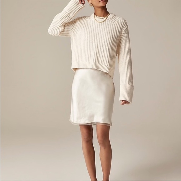 J.Crew Heritage Cotton Fisherman Crewneck Sweater - Picture 2 of 4